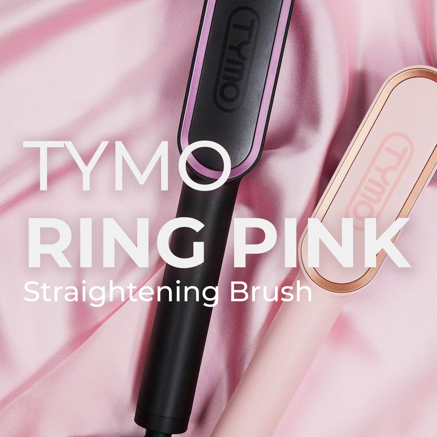 TYMO Ring Hair Straightening Comb - Pink